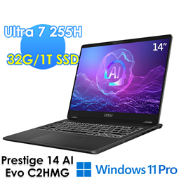 msi微星 Prestige 14 AI Evo C2H