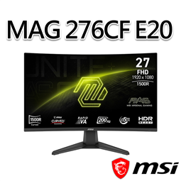 msi微星 MAG 276CF E20 27吋 曲面電競
