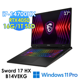 msi微星 Sword 17 HX B14VEKG-28