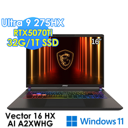 msi微星 Vector 16 HX AI A2XWHG