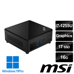 msi微星 Cubi 5 12M-273TW 黑 迷你桌