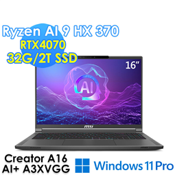 msi微星 Creator A16 AI+ A3XVGG
