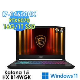 msi微星 Katana 15 HX B14WGK-64