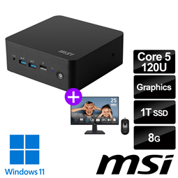 【螢幕滑鼠組】msi微星 Cubi NUC 1M-040