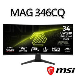 msi微星 MAG 346CQ 34吋 曲面電競螢幕(3