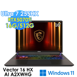 msi微星 Vector 16 HX AI A2XWHG