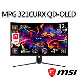 msi微星 MPG 321CURX QD-OLED 31