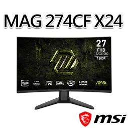 msi微星 MAG 274CF X24 27吋  曲面電