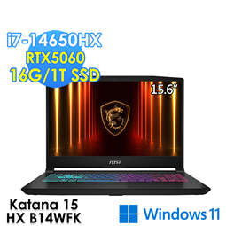 msi微星 Katana 15 HX B14WFK-10