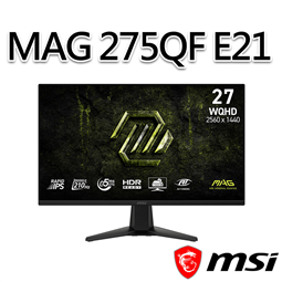 msi微星 MAG 275QF E21 27吋 平面電競
