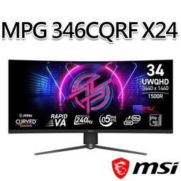 msi微星 MPG 346CQRF X24 34吋 曲面