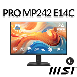 msi微星 PRO MP242 E14C 23.8吋 平