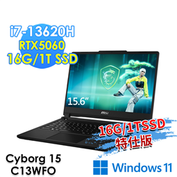 msi微星 Cyborg 15 C13WFO-288TW