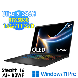 msi微星 Stealth 16 AI+ B3WF-00