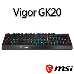 MSI微星 Vigor GK20 電競鍵盤