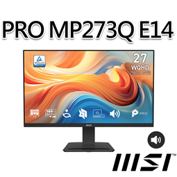 msi微星 PRO MP273Q E14 27吋 平面螢