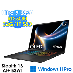 msi微星 Stealth 16 AI+ B3WI-00
