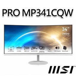 msi微星 PRO MP341CQW 34吋 曲面螢幕