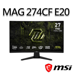msi微星 MAG 274CF E20 27吋 曲面電競
