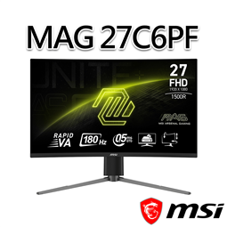 msi微星 MAG 27C6PF 27吋 曲面電競螢幕(