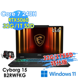 msi微星 Cyborg 15 B2RWFKG-1242