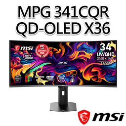 msi微星 MPG 341CQR QD-OLED X36