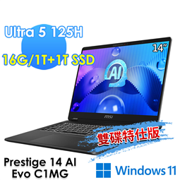 msi微星 Prestige 14 AI Evo C1M