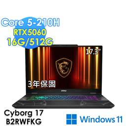 msi微星 Cyborg 17 B2RWFKG-263T